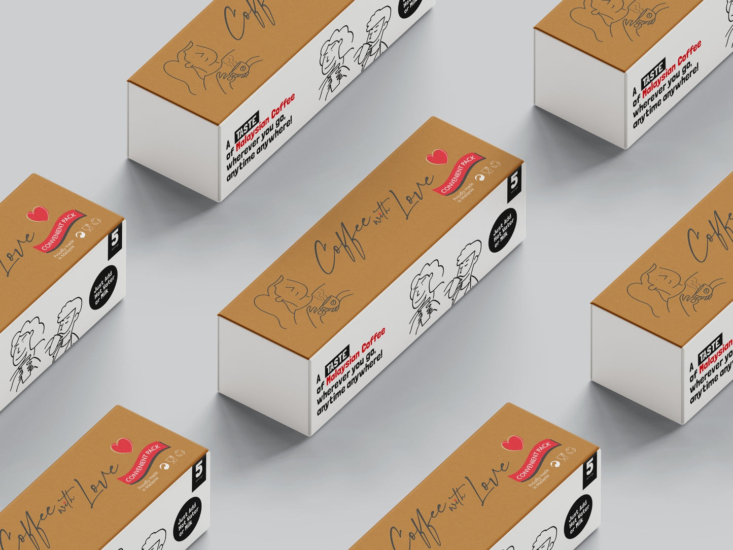 (PRE-ORDER 10-14 DAYS) COFFEE WITH LOVE-PENANG 5sets/box