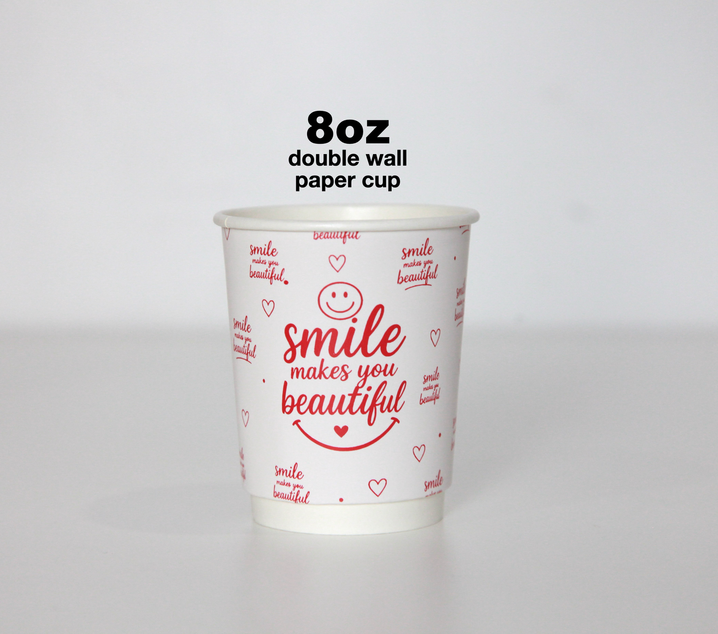 8oz DOUBLE WALL PAPER CUP (50pcs Smile)