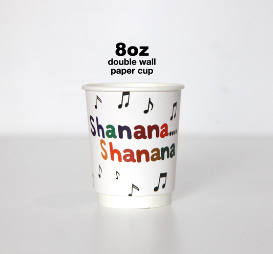 8oz DOUBLE WALL PAPER CUP (50pcs Music)