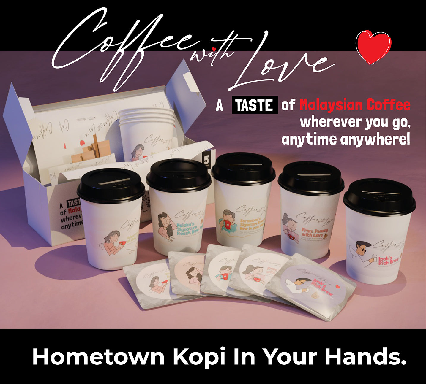 [COFFEE WITH LOVE-IPOH] 5 x Malaysian Ipoh Kopi