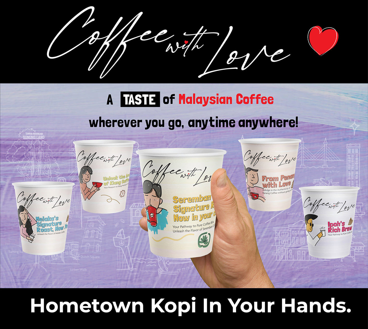 [COFFEE WITH LOVE-IPOH] 5 x Malaysian Ipoh Kopi