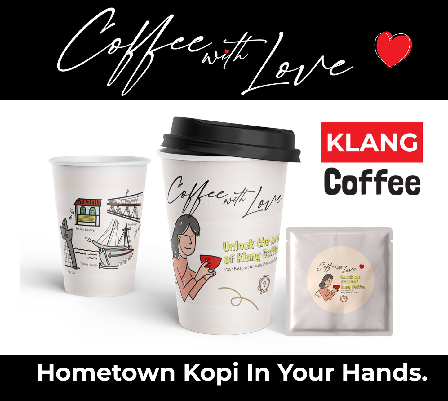 [COFFEE WITH LOVE-KLANG] 5 x Malaysian Klang Kopi
