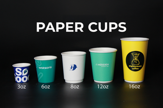 Paper Cups 3/6/8/12/16oz [Custom Printing]