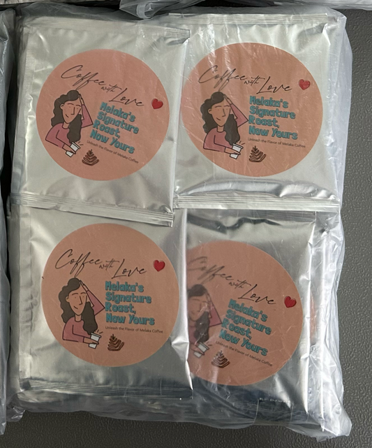 [Loose 40pcs/pack] Melaka Coffee - Coffee with Love, Malaysia Hometown Coffee