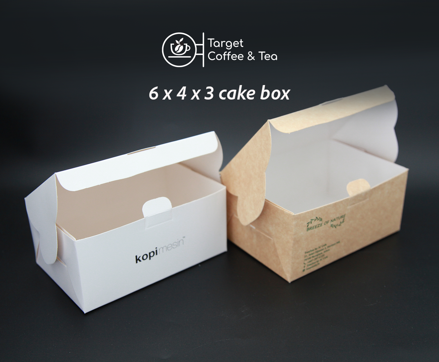 6" x 4" x 3" Cake Box [Custom Printing]
