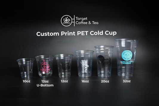 PET Cold Cups 10/12/16/20/32oz [Custom Printing]