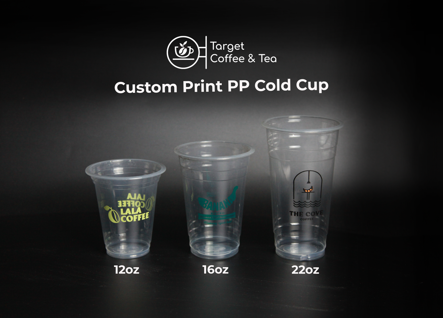 PP Cold Cups 12/16/22oz [Custom Printing]