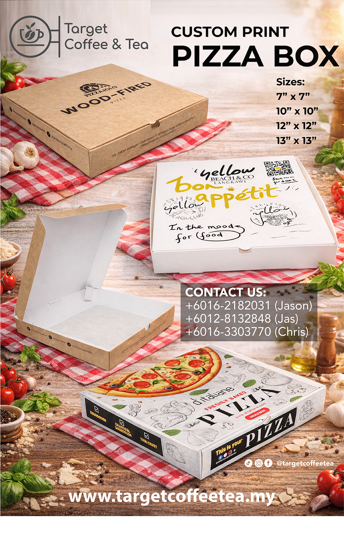 Pizza Box [Custom Printing]