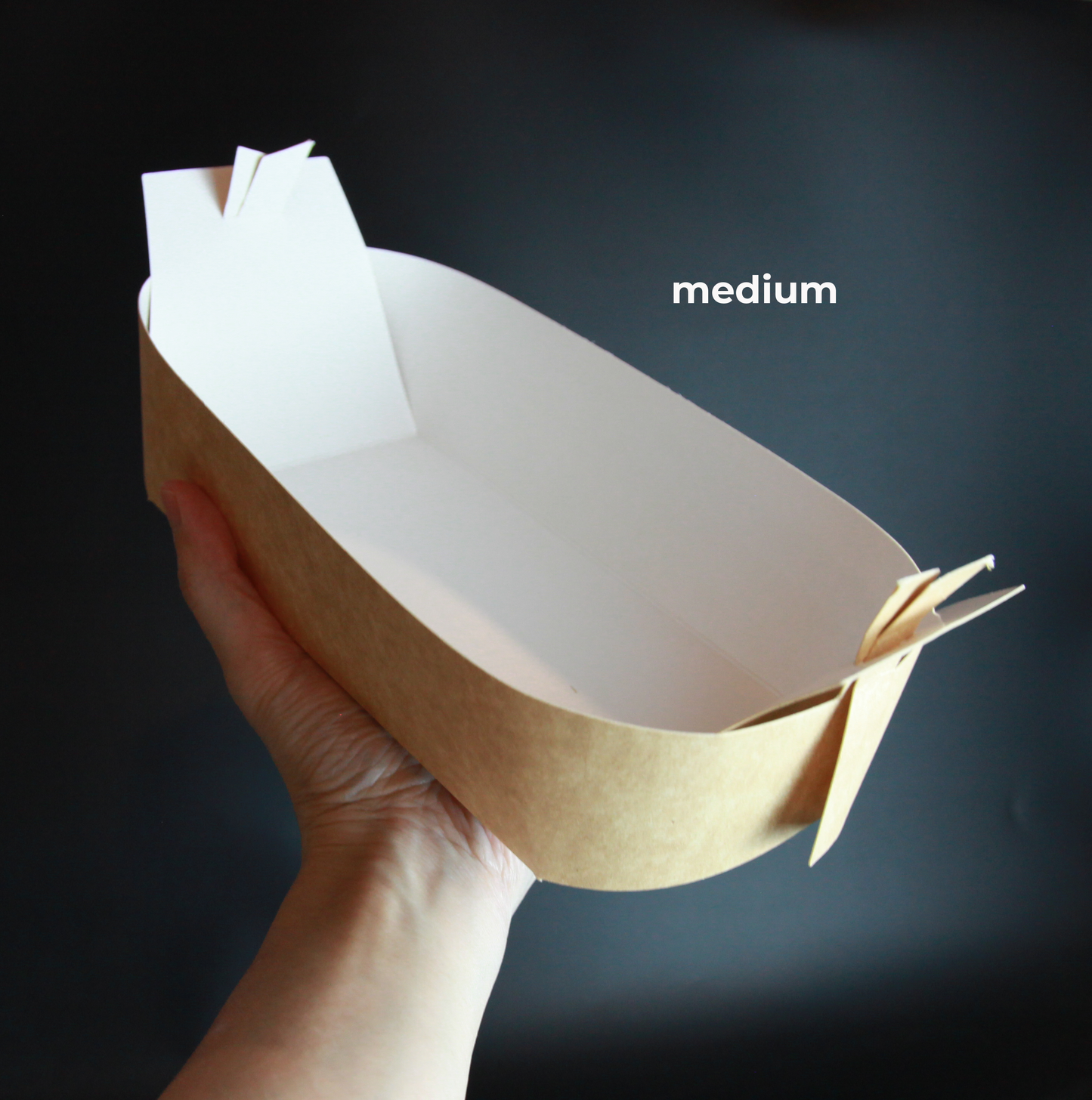 Sustainable Eco Paper Boat Tray (10pcs/pack)